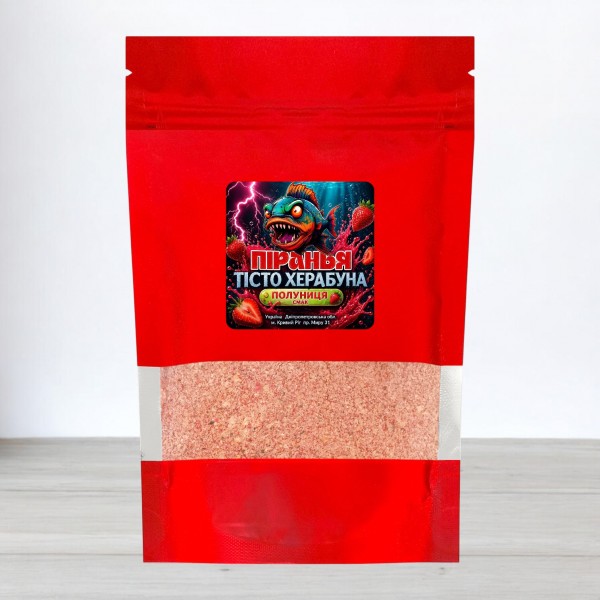 Тісто херабуна Піранья, 150г, Полуниця